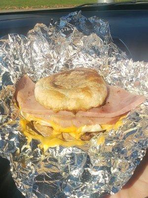 Ham egg and cheese #yum #ReviewsByRL