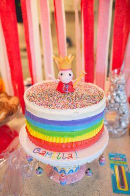 Peppa pig birthday cake