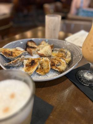 Chargrilled oysters