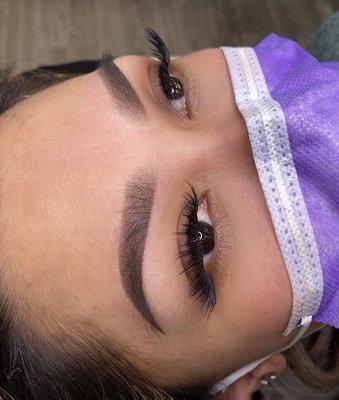 Immediately After Airbrush powder brows with Lisa Le