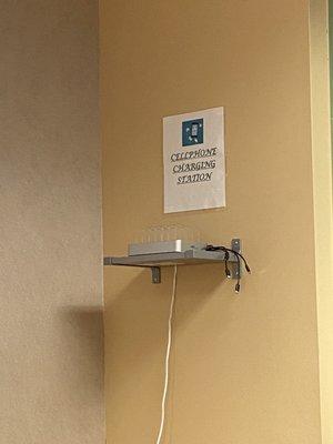 You don't need to bring your phone charger here