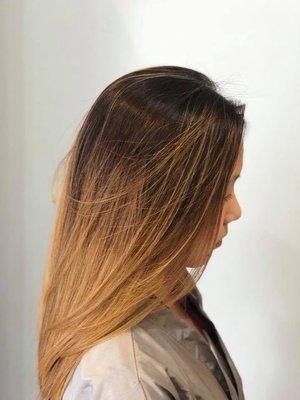 Caramel balayage by D