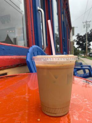 Maple iced latte