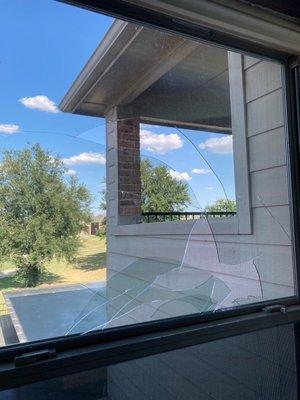 Broken window