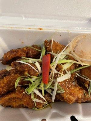 Korean fried chicken- so good!