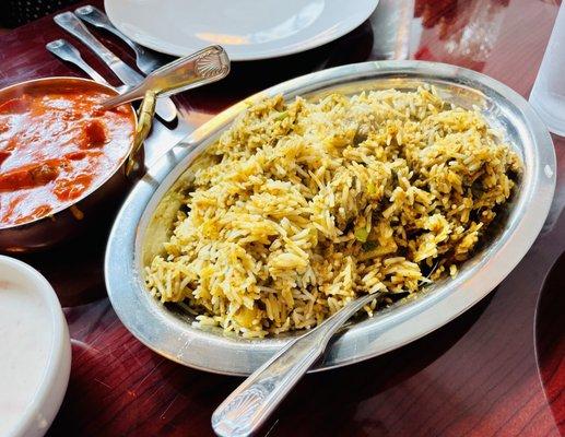 Lamb Biryani & Butter Chicken