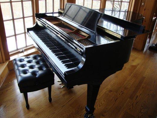 Hand-stripped and Refinished Steinway Piano