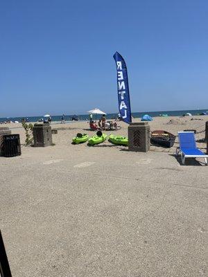 Kayaks and beach chair rentals