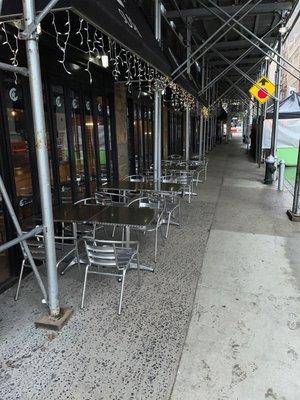 Outside seating