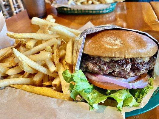 Regular 1/2 pound burger, $14.99. Good price, but I couldn't get the flavor right with salt or yellow mustard?