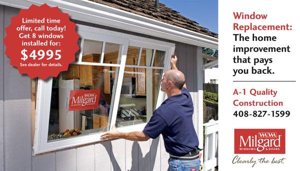 Get 8 Milgard Windows installed for only $4995. Limited Time Only.