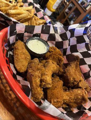 Old Bay wings, these things are addicting, probably the best I've ever had.