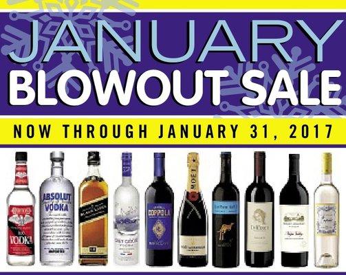 We're slashing prices on much of our inventory. Now until January 31st, 2017