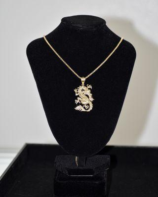 14kt Dragon Pendant