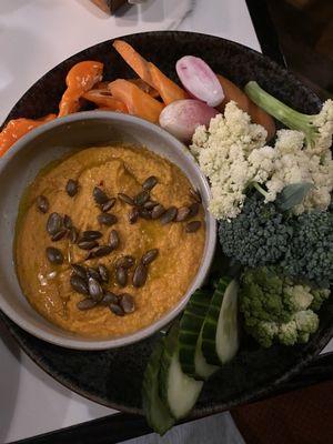 Carrot hummus