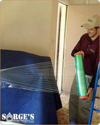 We wrap every piece of furniture to ensure that nothing is scratched or damaged during the move.