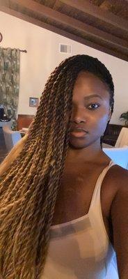 Ombré Senegalese twists