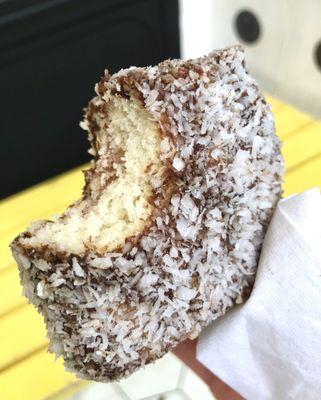 They sell gluten free Lamingtons, which are sponge cakes with chocolate and raspberry