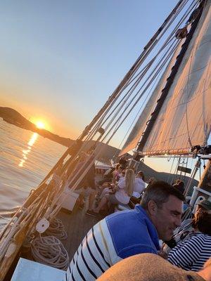 Amazing sunset sail