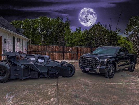 2022 Toyota Tundra and my Batmobile.