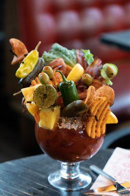 Bloody Mary at Guy Fieri's Kitchen + Bar at Horseshoe Tunica in Robinsonville, MS.