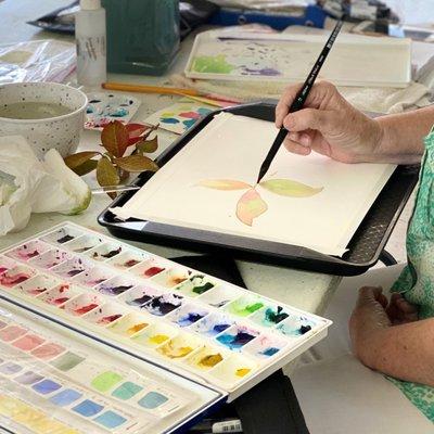 Watercolor classes are some of our most popular - all skill levels welcome!