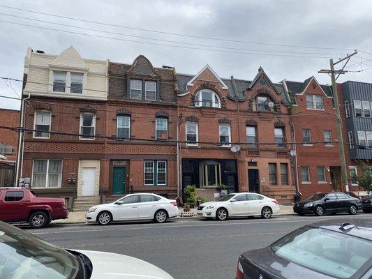 Brick rowhomes are classic in Philadelphia.