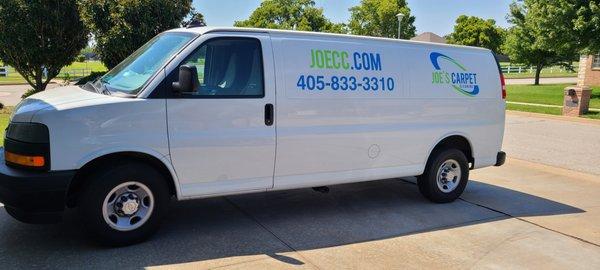 Joe's carpet cleaning van