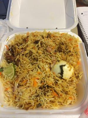 That's a lot of chicken biryani rice!