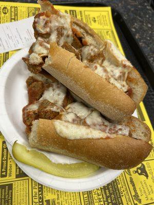 Large meatball sub