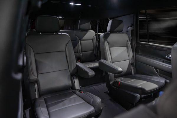 Inside an Executive SUV