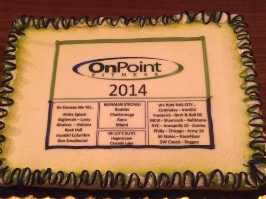 Onpoint end of season cake! All of our races are on there.