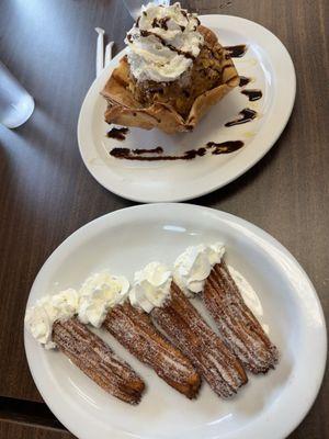 Pedro's Famous Churros Fried Ice Cream