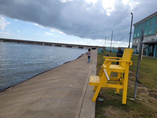 Fishing on the pier