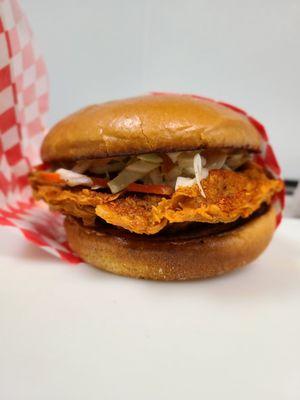 Boom chicken sandwhich! Tender and packed with flavor