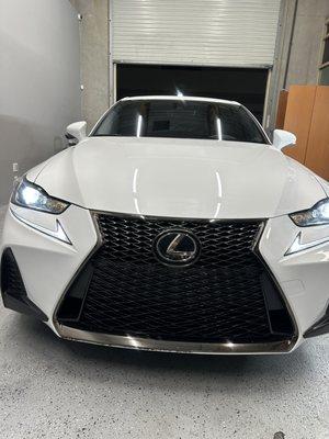 Ceramic coating in Victorville, this lexus received a paint correction and topped with ceramic coating for paint protection.