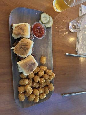 Sliders and tots