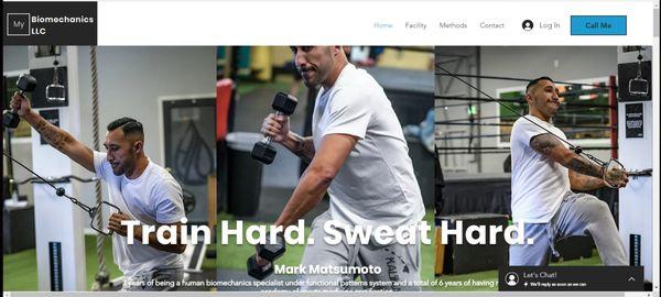 Personal Trainer Website with Content