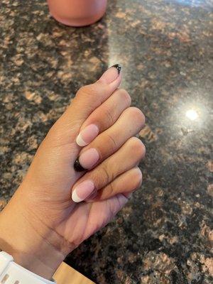 SNS french tip color