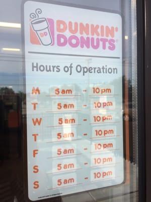 Their hours of operation