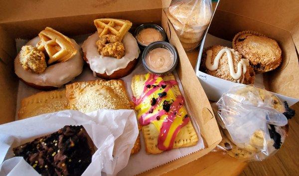 Box of assorted pastries