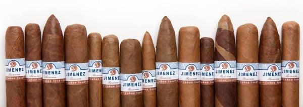 Jimenez Cigars. All shapes and sizes.