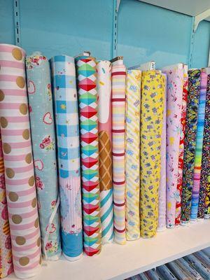 Fabric galore at Remainders in Yucca Valley!!