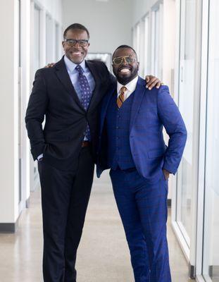 28 year board certified criminal defense specialist Austin Dove, Esq. with GLG Managing Attorney, Zino Osehobo, Esq.