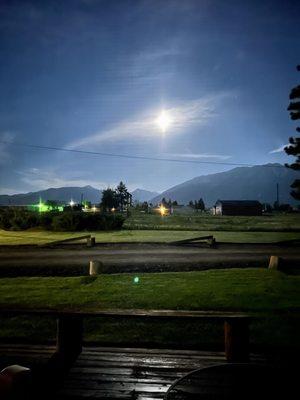 Midnight Full Moon from our room #2