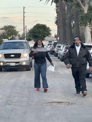 Ignorant patient blocking walking back to move car from blocking driveway