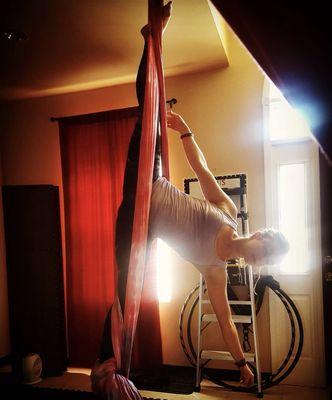 Silks and aerial hoop class tomorrow sign up!!