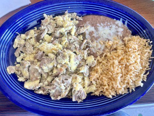 Carnitas and eggs