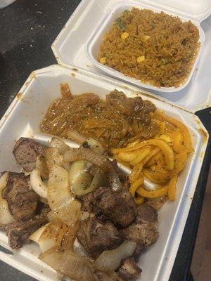 Lamb Deebee and Jollof Rice