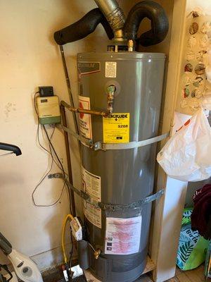 New water heater installed